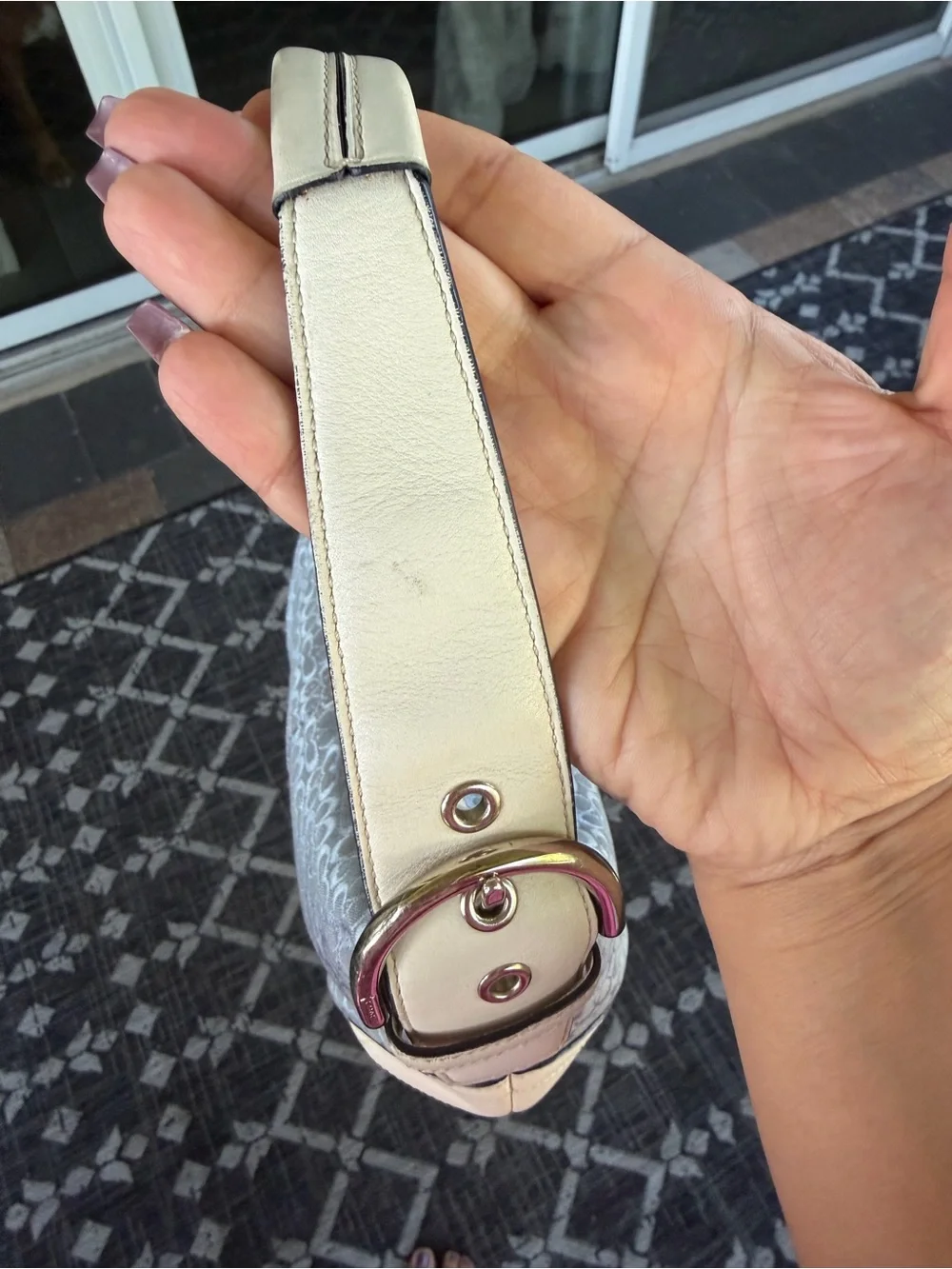 Y2K Coach Baby Blue Mini SoHo